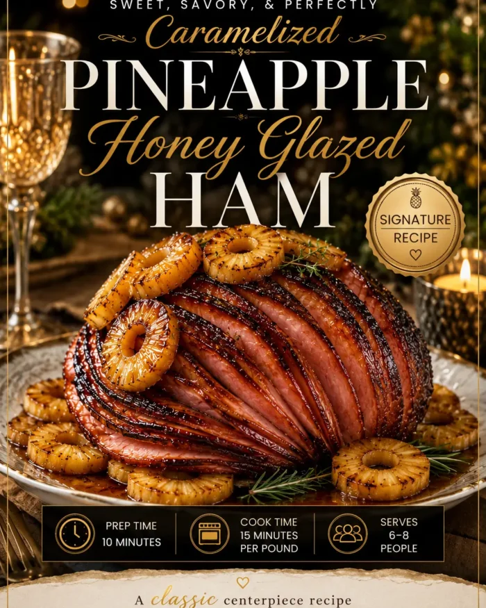 Pineapple Honey Glazed Holiday Ham