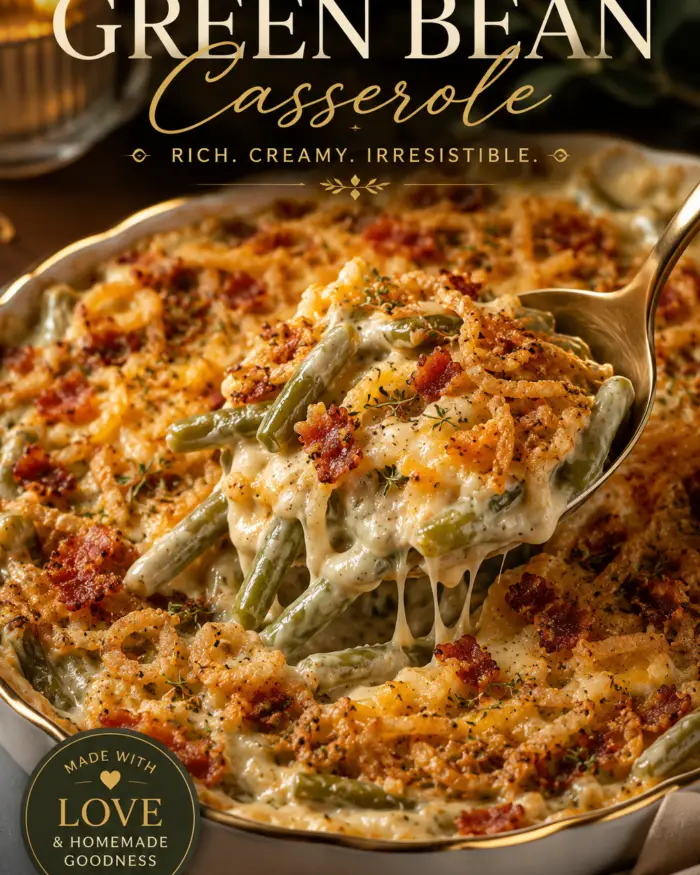 Ultimate Cheesy Green Bean Casserole